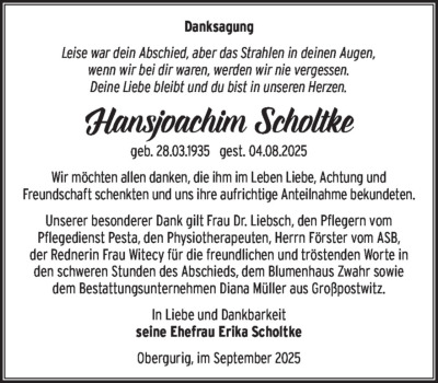 Familienanzeigen - Trauer