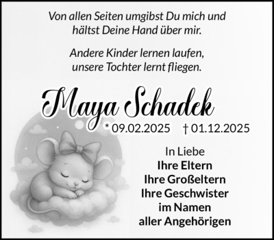 Familienanzeigen - Trauer