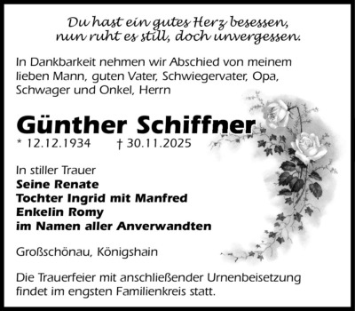 Familienanzeigen - Trauer