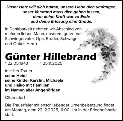 Familienanzeigen - Trauer