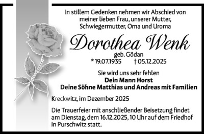 Familienanzeigen - Trauer