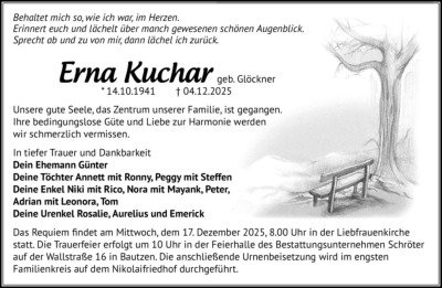 Familienanzeigen - Trauer