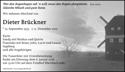 Familienanzeigen - Trauer