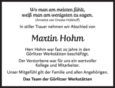 Familienanzeigen - Trauer