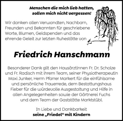Familienanzeigen - Trauer