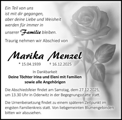 Familienanzeigen - Trauer