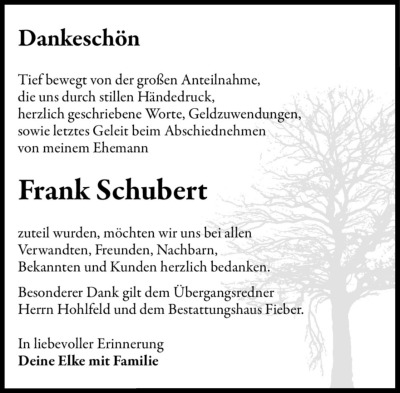 Familienanzeigen - Trauer