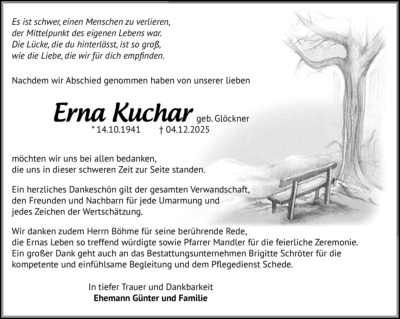 Familienanzeigen - Trauer