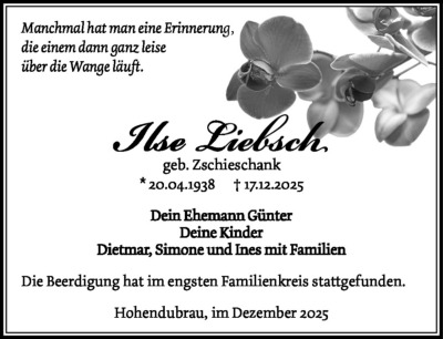 Familienanzeigen - Trauer