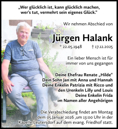 Familienanzeigen - Trauer