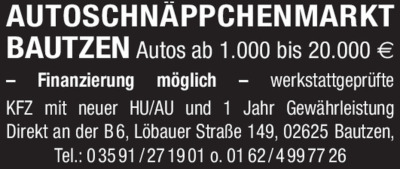  - Fahrzeugverk&auml;ufe