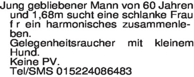 Fundgrube - Er sucht Sie