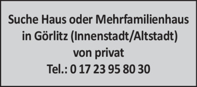 Immobiliengesuche - Wohnhäuser