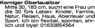 Fundgrube - Er sucht Sie