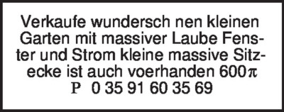 Immobilienangebote - Verschiedenes