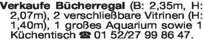 Fundgrube - Verk&auml;ufe