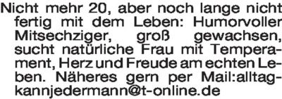 Fundgrube - Er sucht Sie