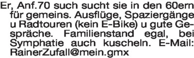Fundgrube - Bekanntschaften