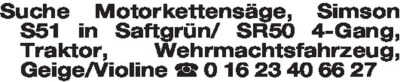 Fundgrube - Kaufgesuche
