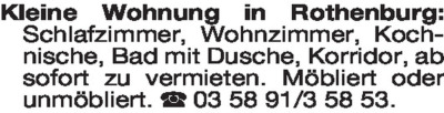 Vermietung - Wohnungen