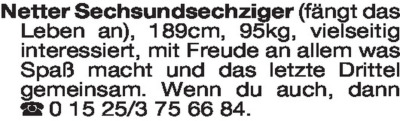 Fundgrube - Er sucht Sie