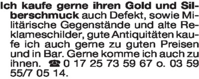 Fundgrube - Kaufgesuche