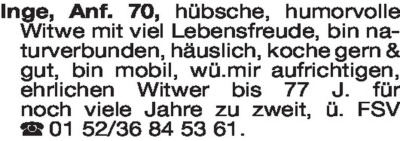 Fundgrube - Bekanntschaften