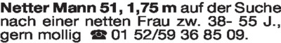 Fundgrube - Er sucht Sie