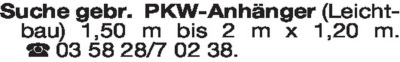 Sonstige Fahrzeuge - Anhänger