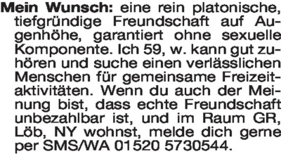 Fundgrube - Sie sucht Ihn