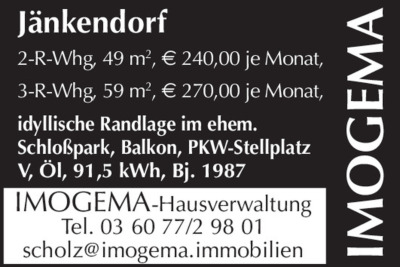 Vermietung - Wohnungen