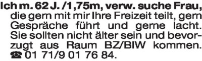 Fundgrube - Er sucht Sie