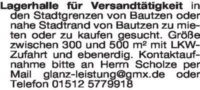  - Immobiliengesuche