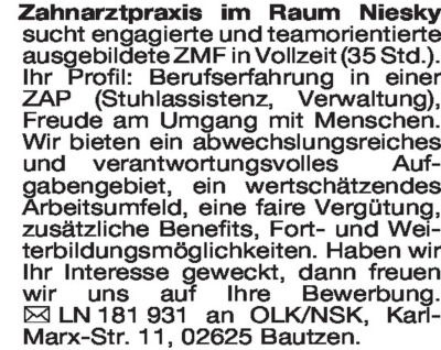 Stellenmarkt - Stellenangebote