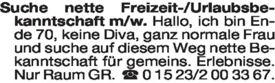 Fundgrube - Bekanntschaften