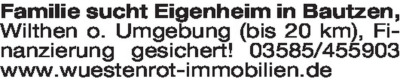 Immobiliengesuche - Wohnhäuser