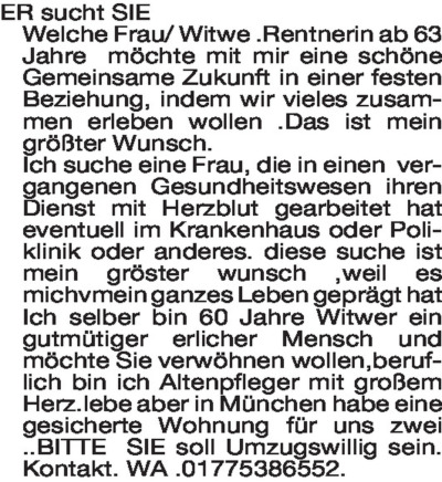 Fundgrube - Er sucht Sie