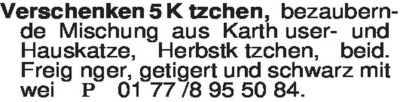 Fundgrube - Tiermarkt
