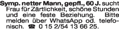 Fundgrube - Er sucht Sie