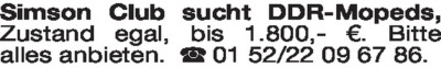 Fundgrube - Kaufgesuche