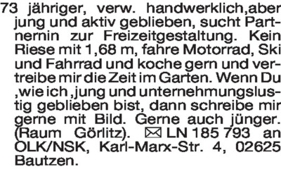 Fundgrube - Bekanntschaften
