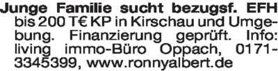 Immobiliengesuche - Wohnhäuser