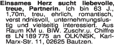 Fundgrube - Er sucht Sie