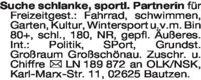 Fundgrube - Er sucht Sie