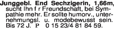 Fundgrube - Sie sucht Ihn