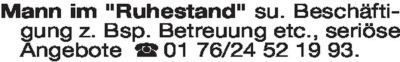 Stellenmarkt - Stellengesuche