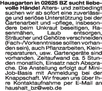 Stellenmarkt - Stellenangebote