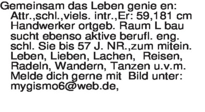 Fundgrube - Er sucht Sie