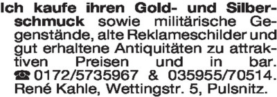 Fundgrube - Kaufgesuche