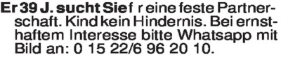 Fundgrube - Er sucht Sie